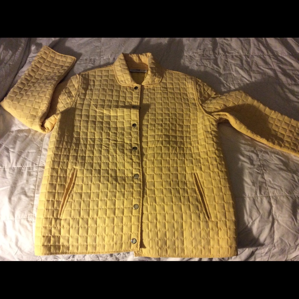 Yellow Quilted Lightweight Jacket - image 1